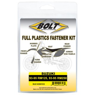 Bolt Schraubenkit Plastikteile passt an Suzuki RM 125 250 93-95